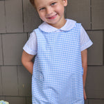 Vintage Button Tab John John Set - Mayfair Gingham