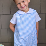 Vintage Button Tab John John Set - Mayfair Gingham