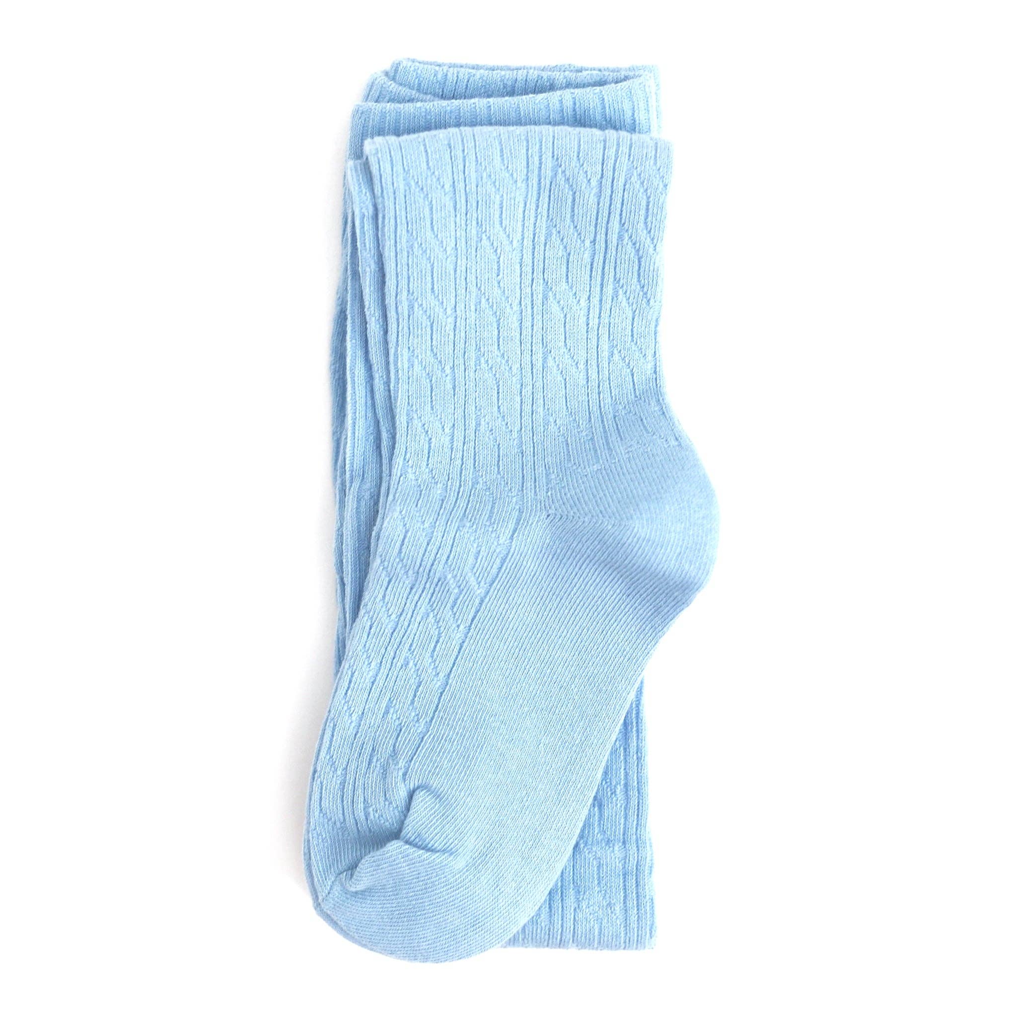 Little Stocking Co. Bluebell Cable Knit Tights, view 5