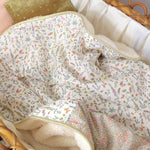Baby blanket Liberty® fabric and fleece: Côme