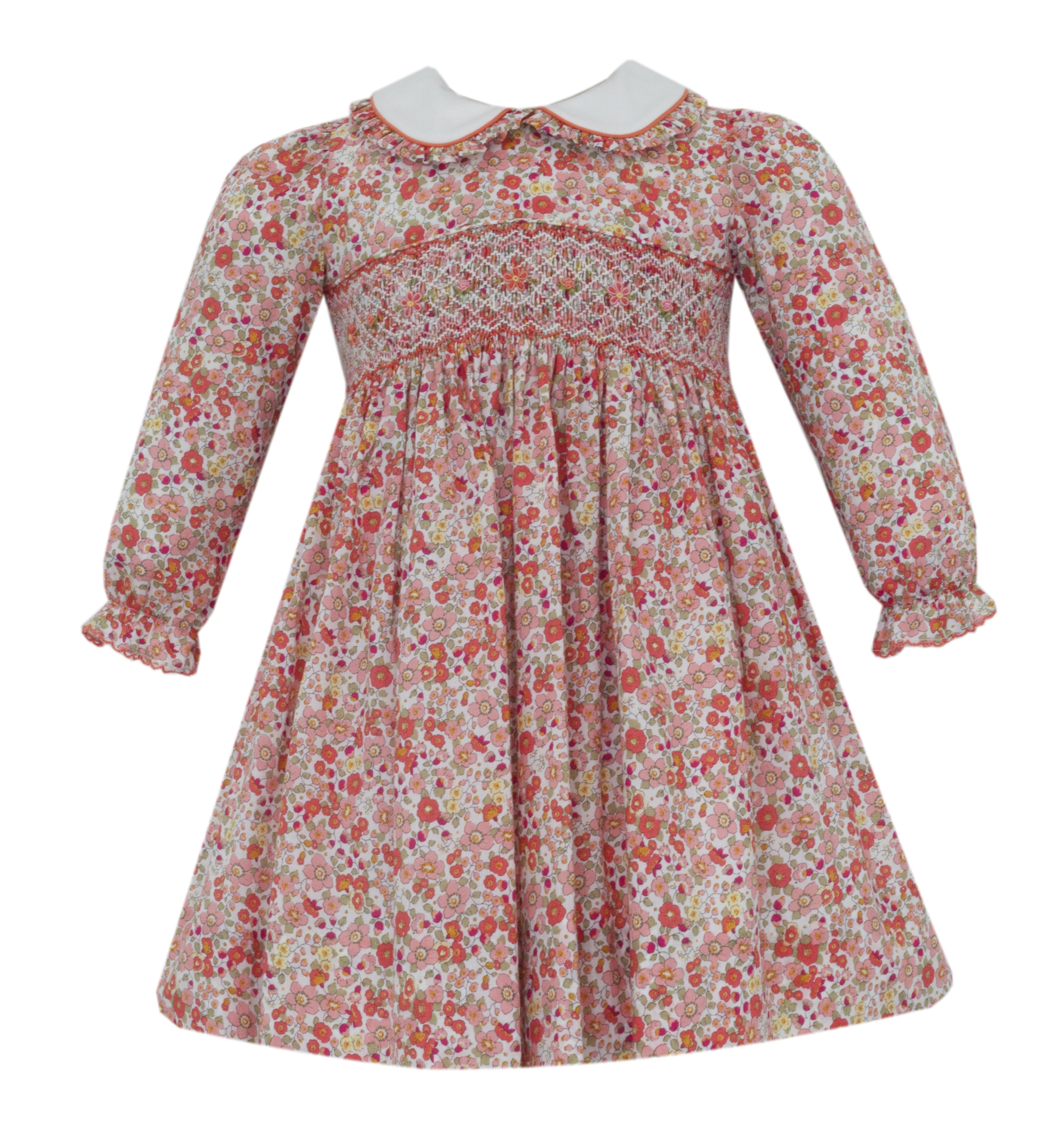 Anavini GRACE Orange Floral Liberty Print Float