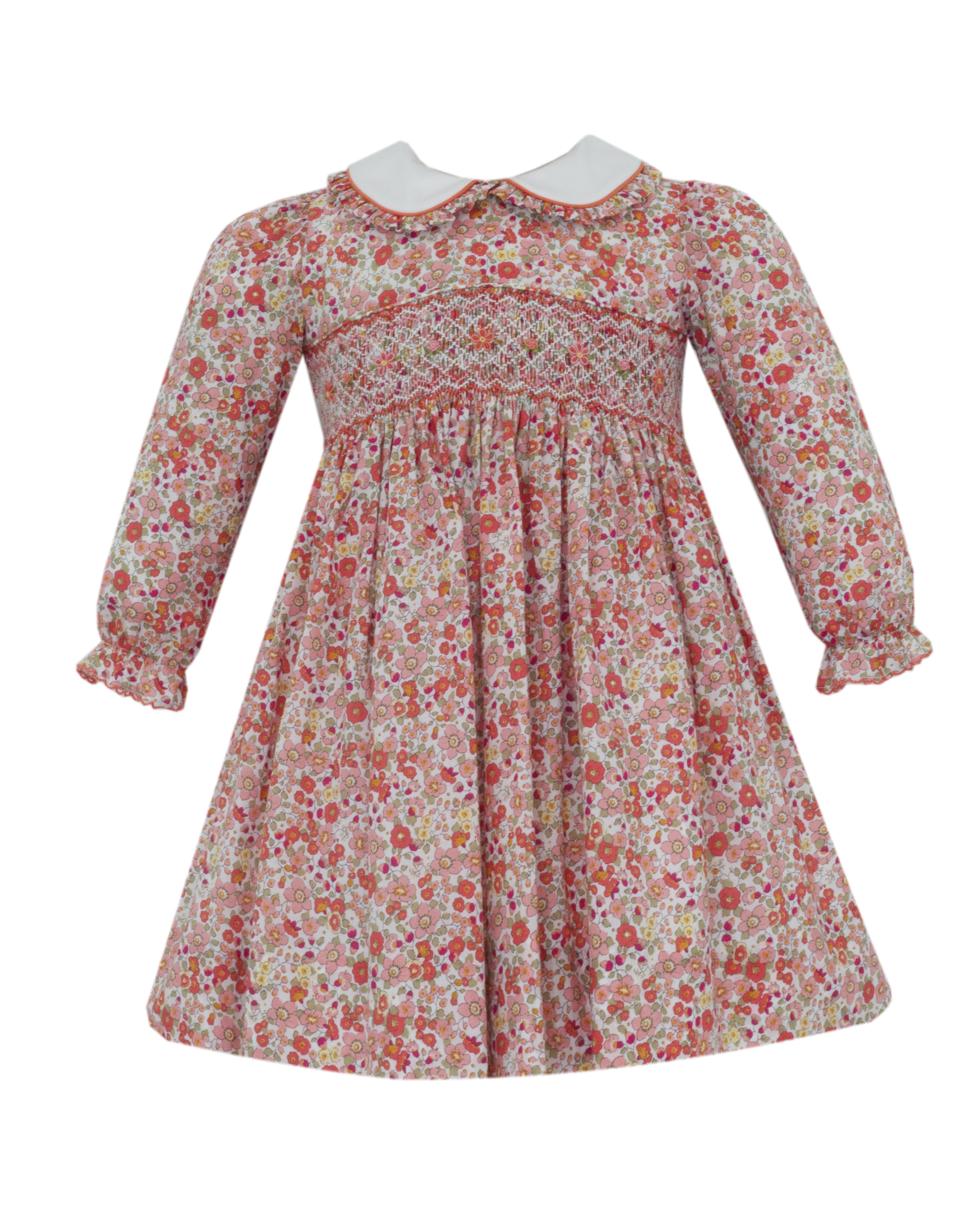 Anavini GRACE Orange Floral Liberty Print Float