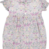 Kidiwi Anthéa MC Smocked Romper - Lilac & Pink