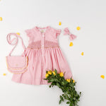 Kidiwi Lolyne Smocked Dress - Candy Pink Gingham