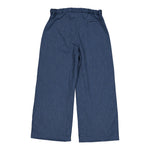 Camilla Pants in Blue Denim Herringbone, detail