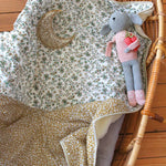 Baby blanket Liberty® fabric and fleece: Lison
