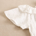 White plumeti girl's blouse: 5 years