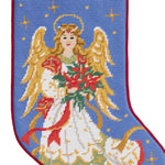 Angel Embroidered Stocking