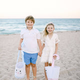 Easter Bunny Basket, Blue