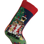 Christmas Bears Needlepoint Stocking