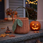 Pumpkin Basket | Quilted Storage Basket | Halloween Basket