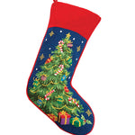 Christmas Tree Needlepoint Stocking