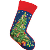 Christmas Tree Needlepoint Stocking