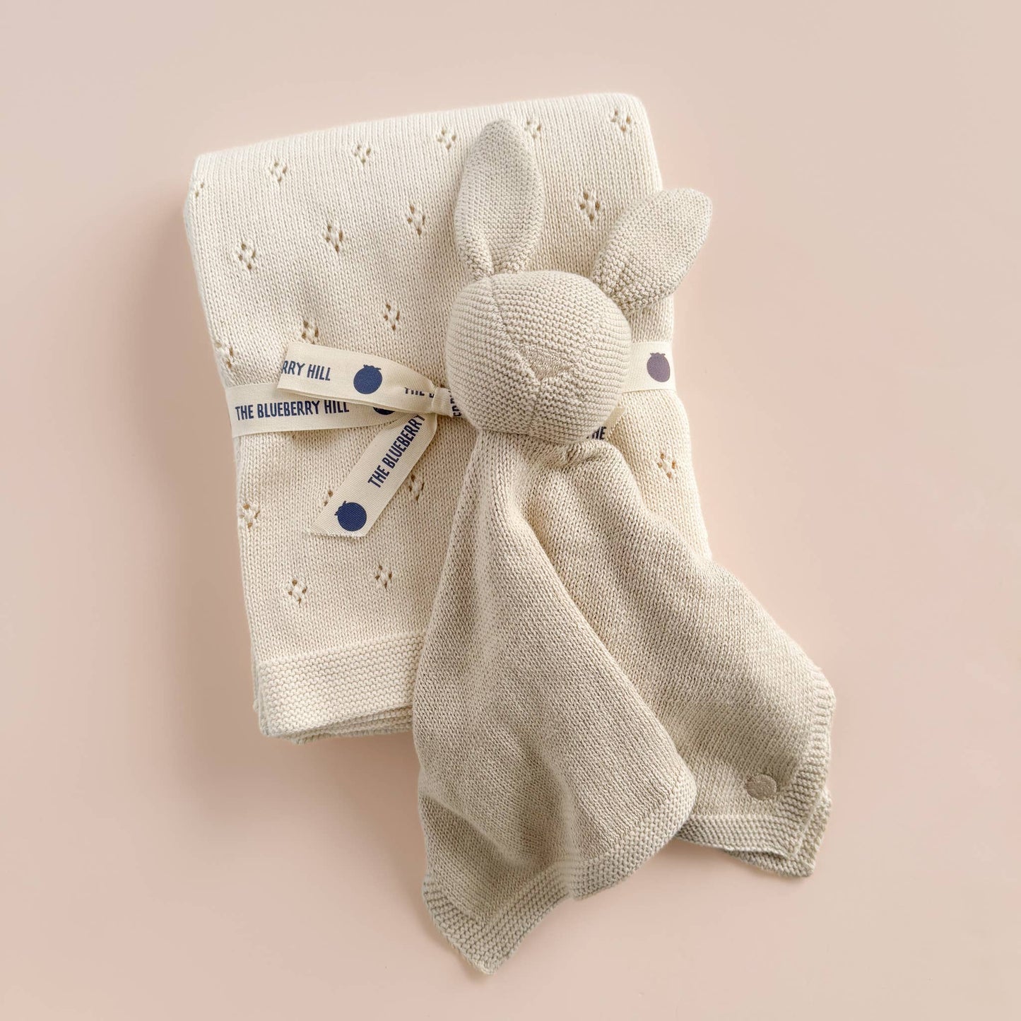 Blanket Bunny Lovey Birch Cotton Baby Gift Spring Summer