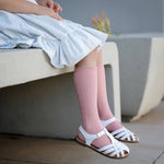 Blush Knee High Socks: 0-6M