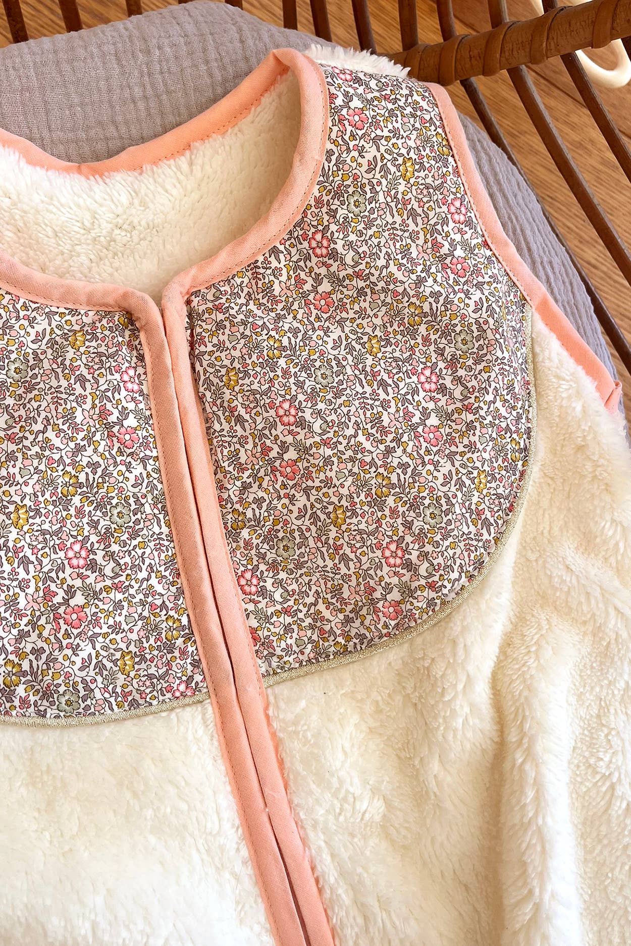 Very soft adjustable sleeping bag 6-24 months: Juliette