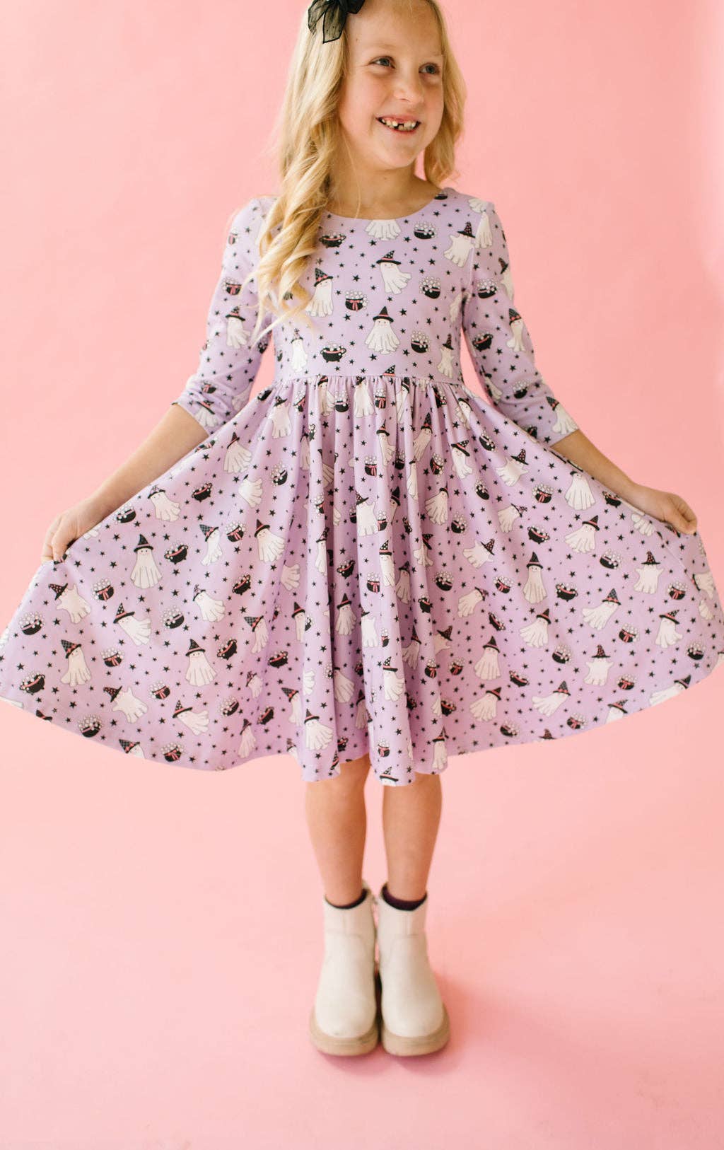 Lavender Halloween Twirl Dress