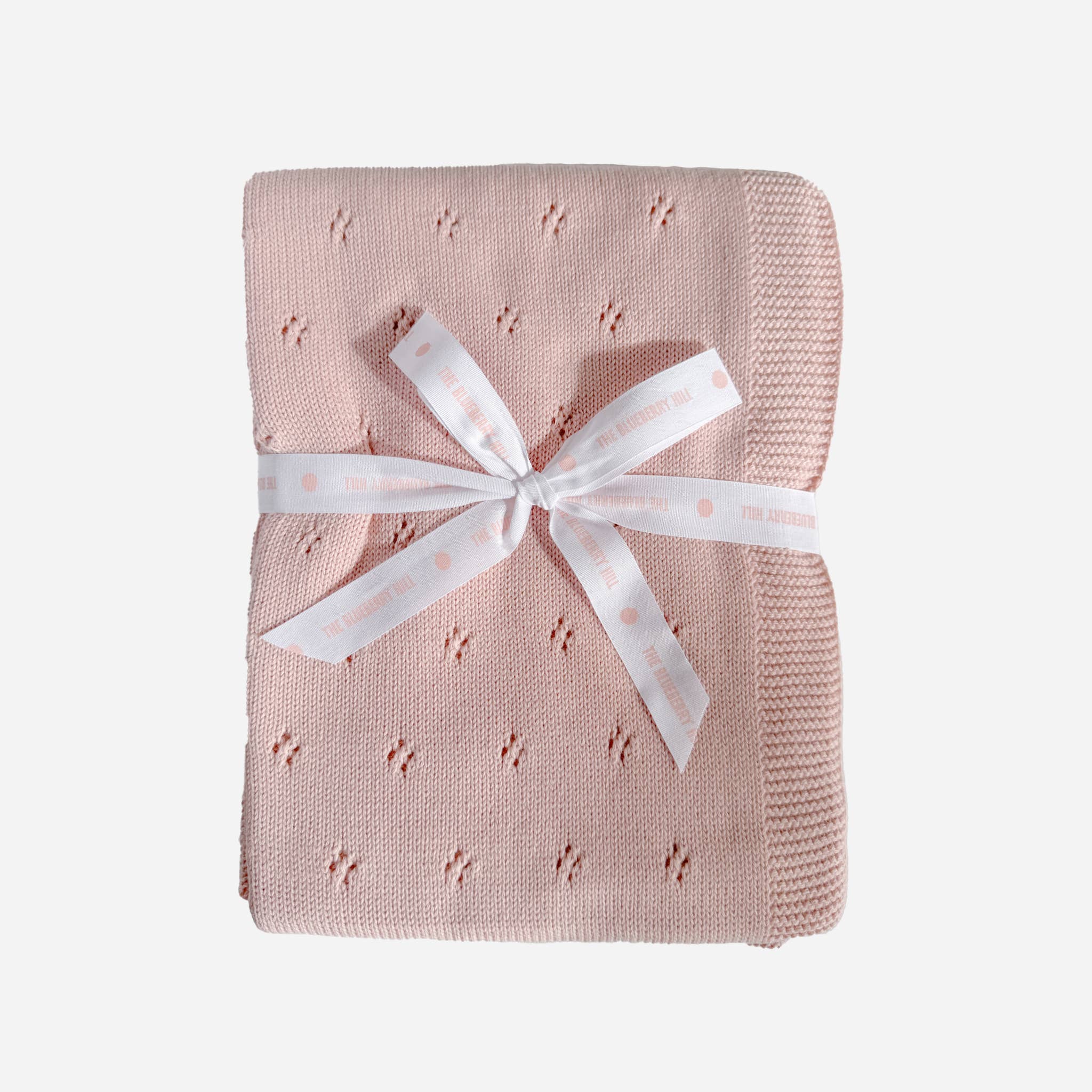 Heirloom Pique Blanket Blush Organic Cotton Baby Gift: Blush