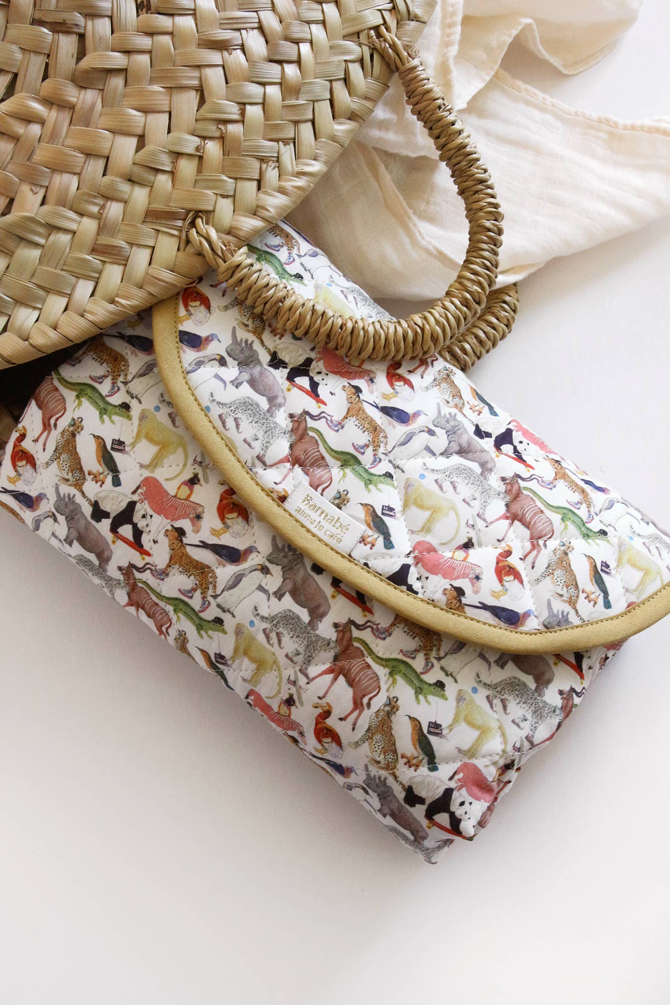 Liberty® fabric and PVC baby changing mat: Lison