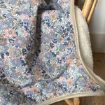 Baby blanket Liberty® fabric and fleece: Jenny