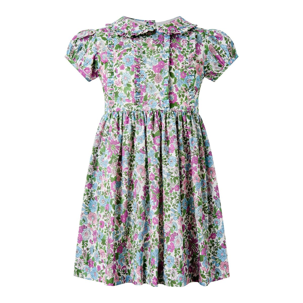 Leafy Floral Frill Dress