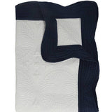 Heirloom Quilt - Baby Quilt Blanket Monogram: Cream