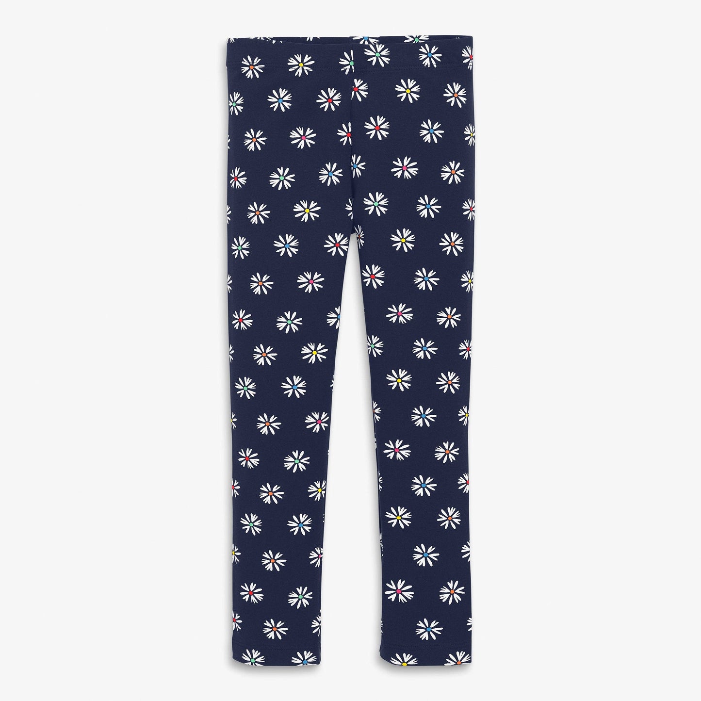 Classic Legging In Rainbow Blooms: Navy White Blooms / 2y