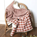 Baby blanket Liberty® fabric and fleece: Lison