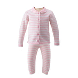 Pink Striped Knitted Set