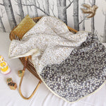 Baby blanket Liberty® fabric and fleece: Andréa