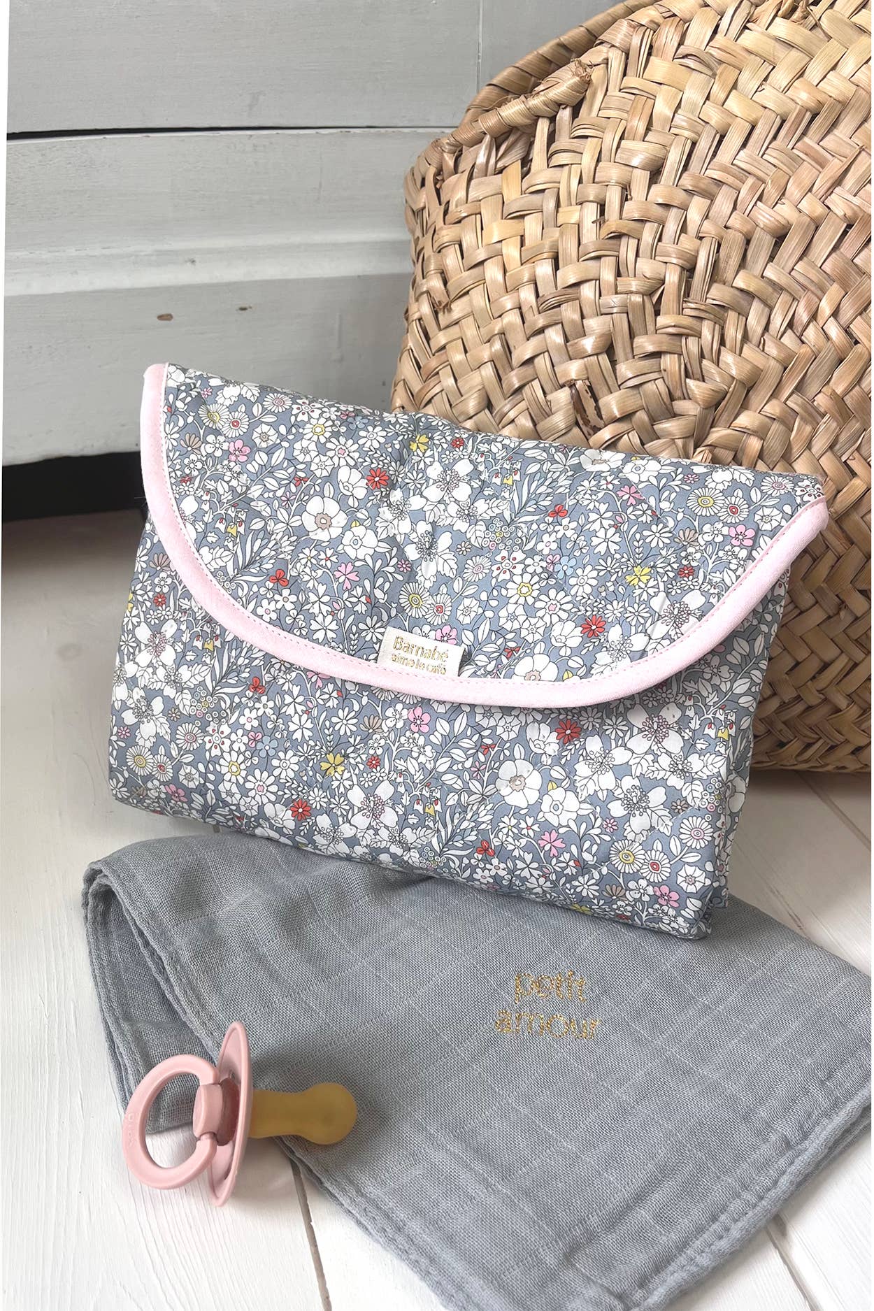 Liberty® fabric and PVC baby changing mat: Katie