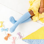 Little Stocking Co. Bluebell Cable Knit Knee High Socks, view 2