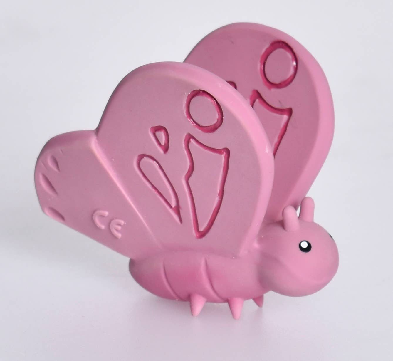 Butterfly Natural Rubber Teether, Rattle & Bath Toy