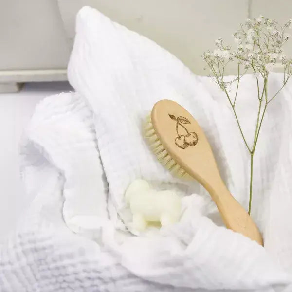 Wooden Baby Brush - Duck