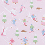 Ski Buddies Pink Zipper Footie