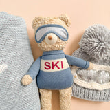 Benjamin Bear Ski Plushie | Baby Kids Toy Animal Fall Winter