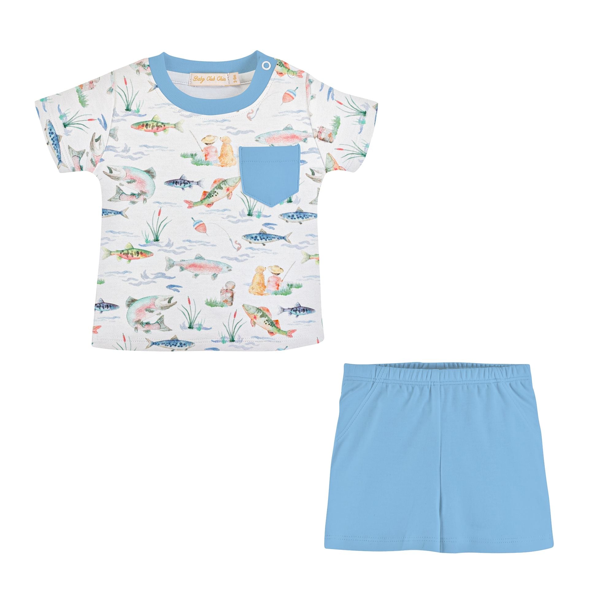 Gone Fishing Tee And Short Set