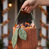 Pumpkin Basket | Quilted Storage Basket | Halloween Basket