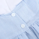 Blue Bunnies Seersucker Yoke Dress