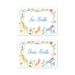 Animal Fete Baby Milestone Cards