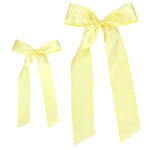 Satin Bow - Yellow Sash Clip