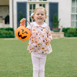 The Proper Peony Pink Casper long sleeve tunic set in soft pink pima with ghost print