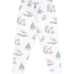 Christmas Toile Pajama with Ruffle