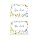 Animal Fete Baby Milestone Cards