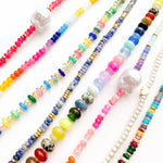 Color Pop - Rainbow Pearl Gemstone Bead Necklace