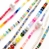Color Pop - Rainbow Pearl Gemstone Bead Necklace