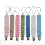 Pacifier Clip, Monogram-able Assorted Colors: White