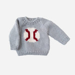 Baseball Sweater Sports School Team Baby Kid Fall Pullover