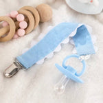 Pacifier Clip, Monogram-able Assorted Colors: White