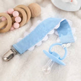 Pacifier Clip, Monogram-able Assorted Colors: White